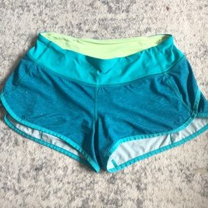 Lululemon 4 teal speed short